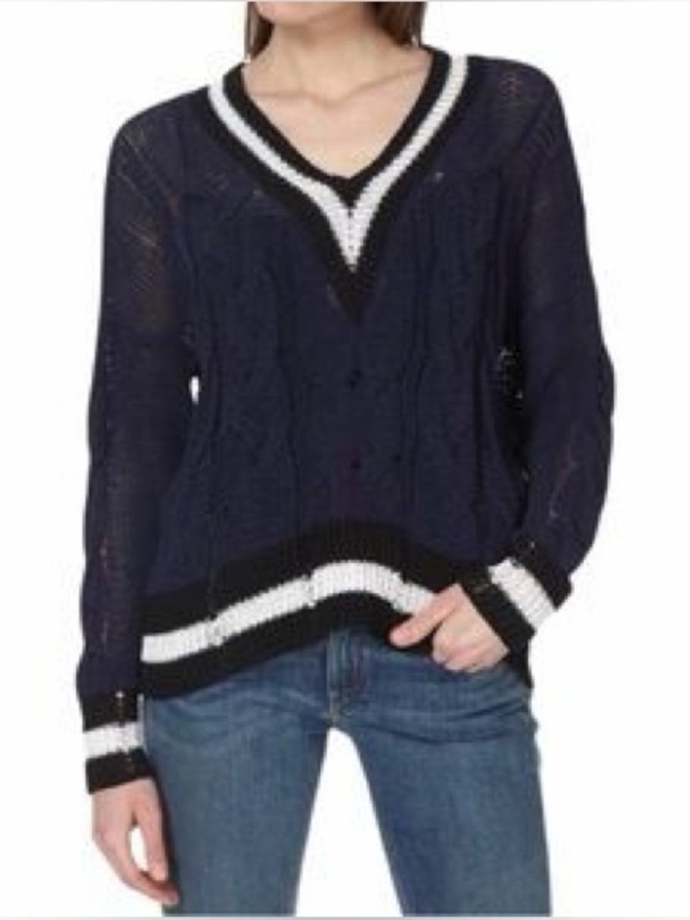 Rag & Bone Emma V-Neck Sweater (123)